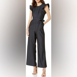 Calvin Klein Flutter Sleeve Jumpsuit Size 2